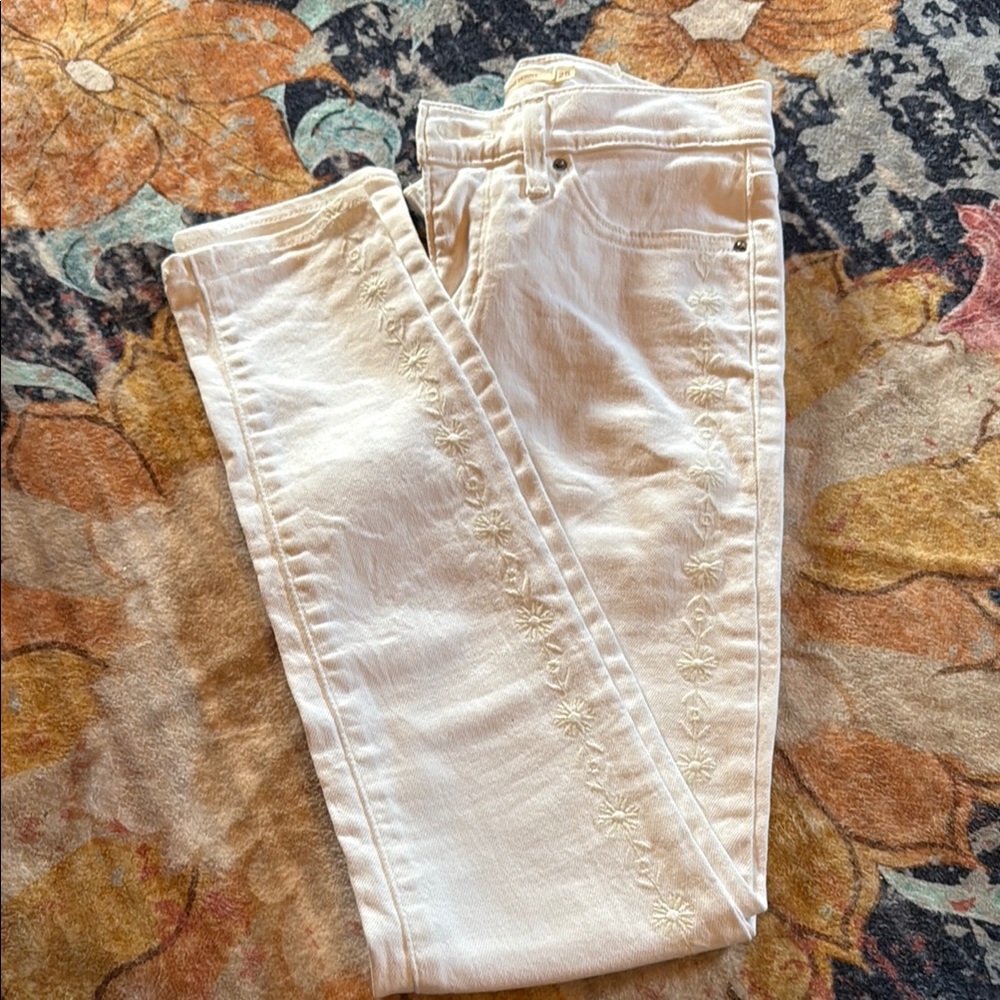 Levi's Cream Skinny Jeans Soft Fit